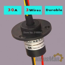 10pcs/pack Wind turbine slip ring 30A x 3rings capsule slip ring diameter 22mm free ship 300 rpm od 7 9mm miniature slip rings 6 circuits 2a max capsule slip ring 6 conductors rotary electrical collector