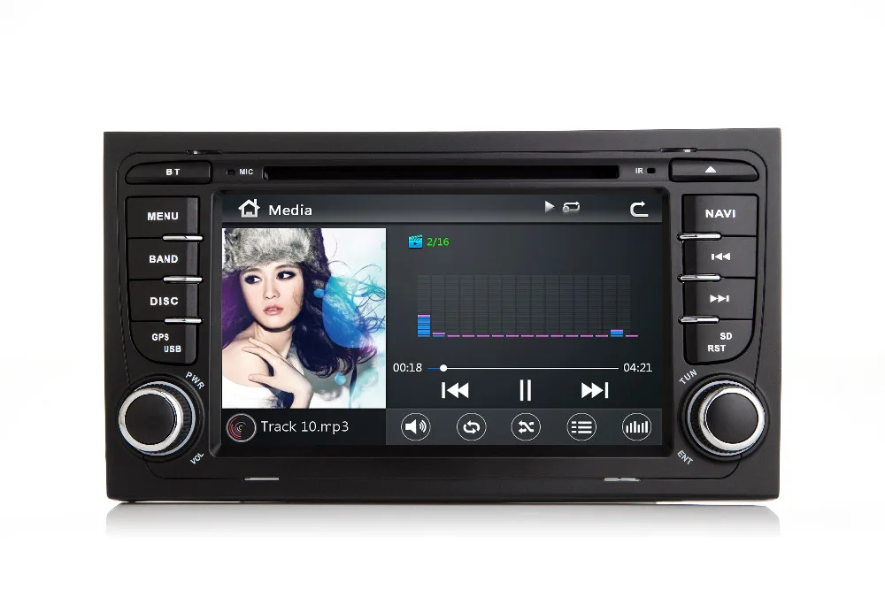 Clearance 7"Capacitive Touch Scree Car DVD Player for Audi A4 (2002-2008) Audi S4/RS4/8E/8F/B9/B7 With GPS Bluetooth Radio RDS Canbus Map 4