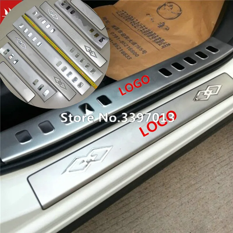 LB Stainless Door Sill Scuff Plate For Mazda CX 5 CX5 2012 2013 2014