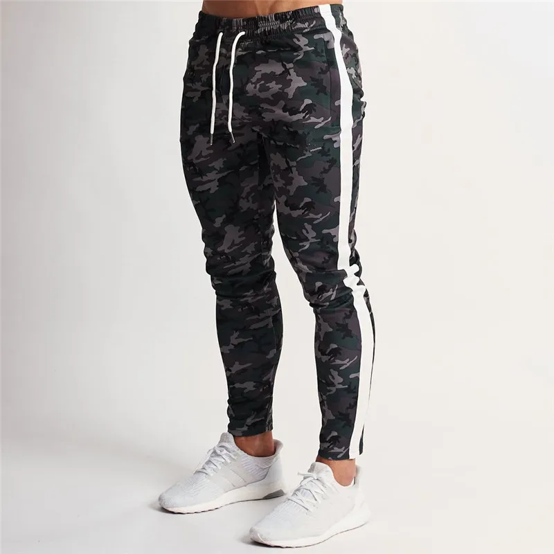 

2019 New Brand Men Joggers Sweatpants Trousers Fashion Gyms Fitness Bodybuilding Pocket Long Pants Boutique Men's Sportswear