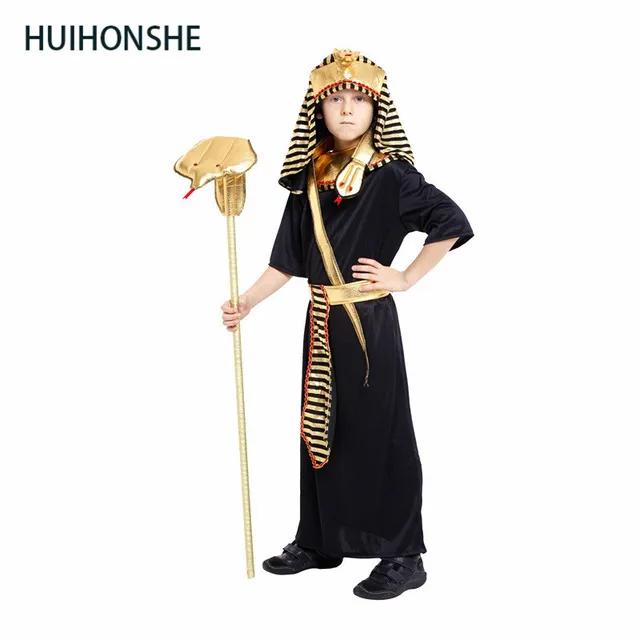 Halloween Costumes Boy Girl Ancient Egypt Egyptian Pharaoh Cleopatra Prince Princess Costume for
