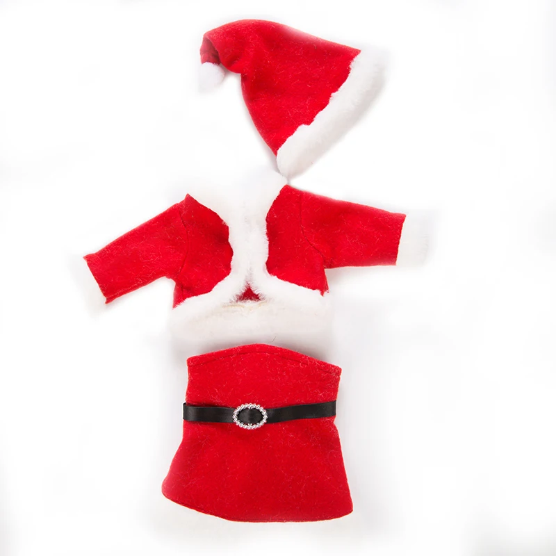 3 шт. в 1, Новый рождественский костюм для 18-дюймовой американской девушки куклы, 18 дюймовых кукол одежда