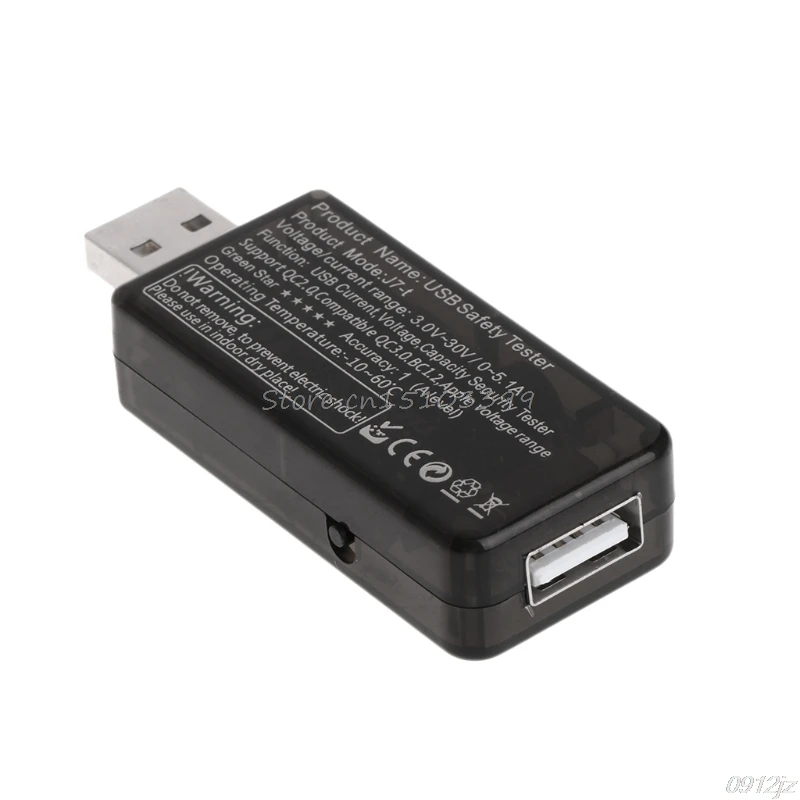 Digital Dispay 3V-30V USB Tester Current Voltage Charger Capacity Doctor qc2.0/3.0 quick charge power bank meter voltmeter #C