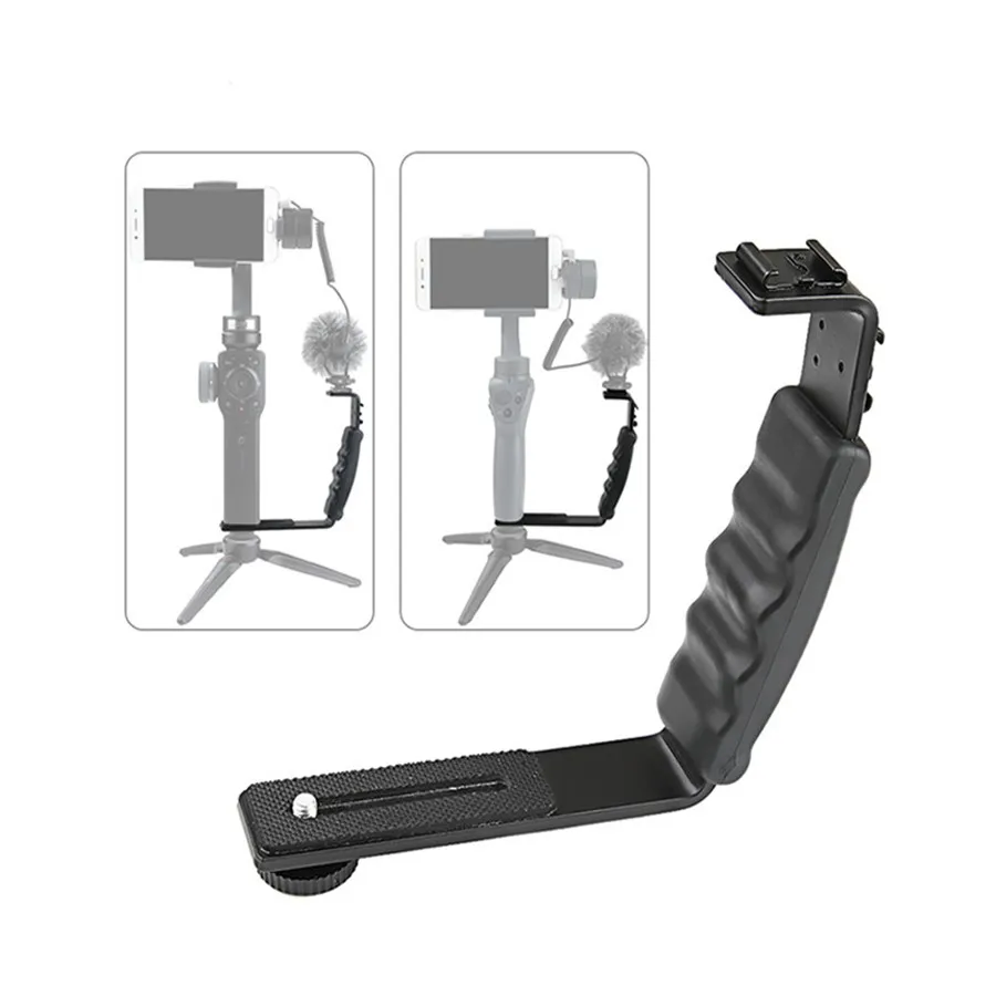 

L-shaped Extended Holder Stabilizer Aluminium Alloy Holder for DJI OSMO Mobile 2/Zhiyun Smooth 4 Handheld Gimbal