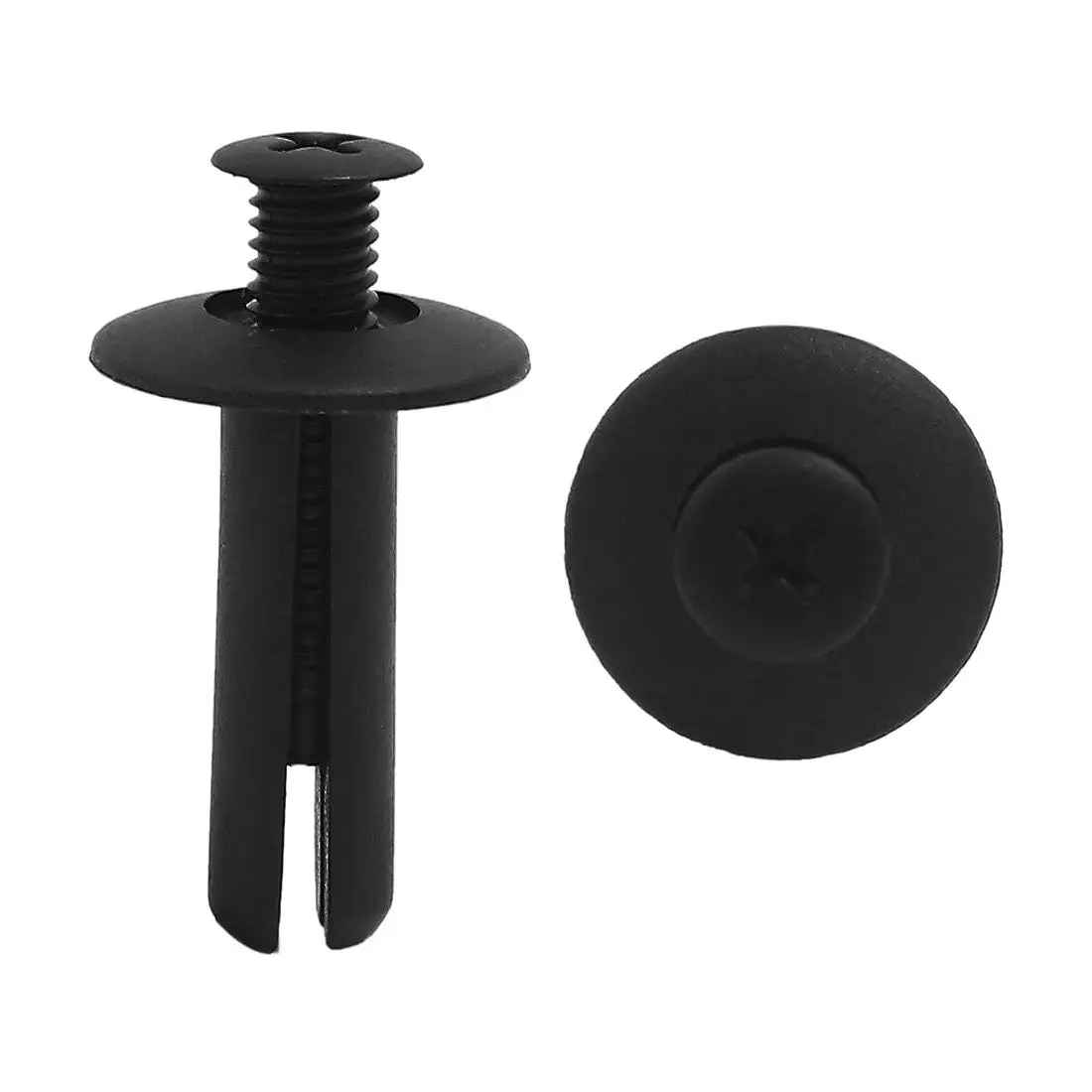 uxcell 100Pcs Universal Plastic Rivets Trim Panel Push Type Fastener