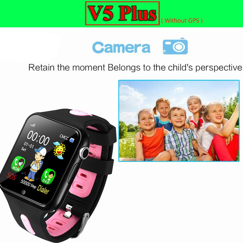  V5K GPS Smart WatchV5+ V5 Plus LBSChildren Security Anti Lost Tracker Life Waterproof 1.54'' Screen - 32857626581