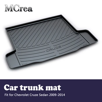 

MCrea Car Rear Trunk Mat Cargo Liner For Chevrolet Cruze 1th Sedan 2009-2014 Luggage Boot Mud Tray Floor Mat Carpet Accessories