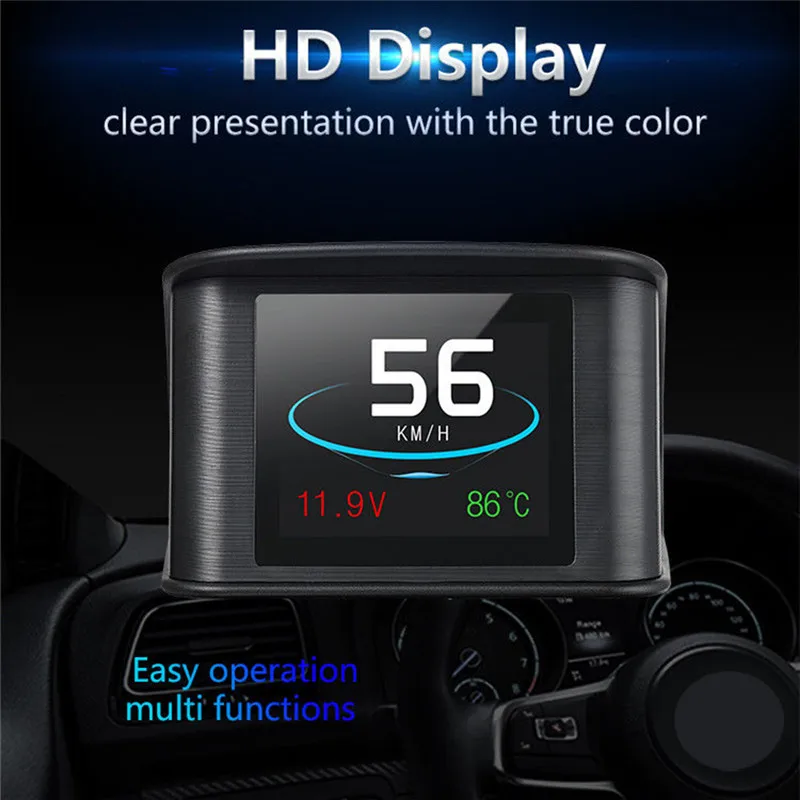 

Automobile On-board Computer P10 Car HUD Head Up Display Smart Digital OBDII/EUOBD OBDII Diagnostic Tool