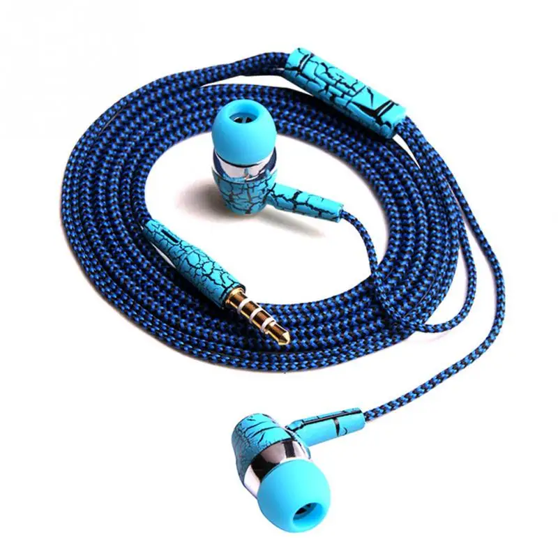 

Original Cell phones Earphones Ice Cracks Design Earpiece With Mic For iPhone Samsung Cheapest Earbuds Cellphone MP3 MP4