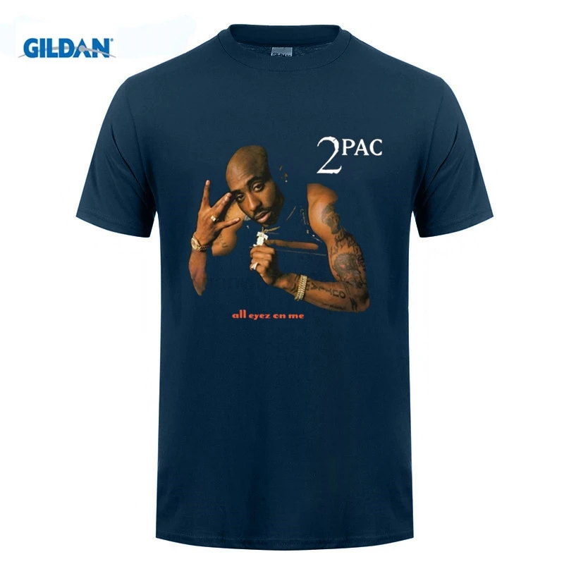 Для мужчин футболка Тупак все Eyez на меня и 2PAC в стиле хип хоп рэп футболки большой