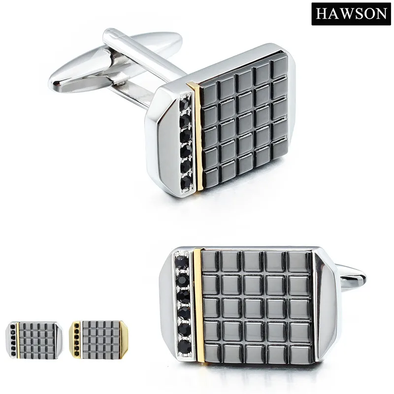 HAWSON Фирменные Металлические запонки для мужчин|brand cuff links|cuff linksbrand cufflinks |