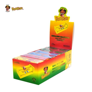 

HONEYPUFF One Box Plastic Cigarette Rolling Machine Suitable Classic Paper Manual Smoking Tobacco Rolling Machine Pocket Size