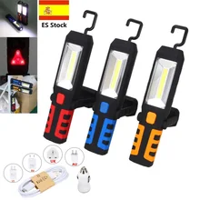 Usb зарядный светильник-вспышка, портативный COB светодиодный рабочий свет, 3 функции, стойка-переключатель, подвесной фонарь для кемпинга, охотничий фонарь, лампа