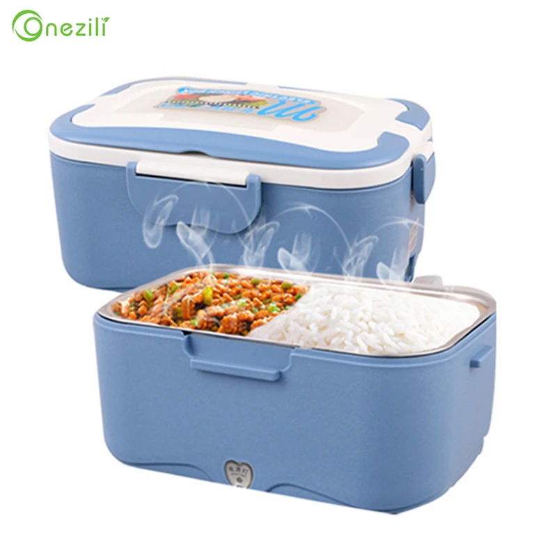 

Electric Lunch Box Electric Stainless Steel Inner Pot Lunch Box Set Portable Heated Food Warmer Box 12V/24V/220V for Car/Truck