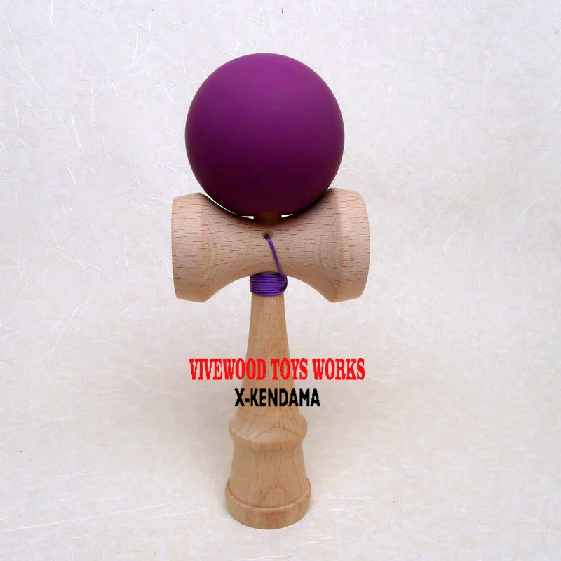 Merlot Purple Kendama with Purple Rubber Paint, Traditional assembly