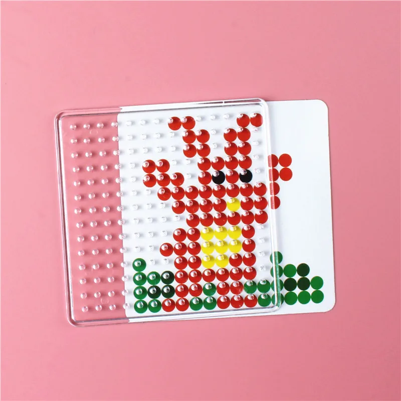 3D Логические Pegboards шаблоны для Hama бисером игрушки 5 мм Perler Бусы Развивающие игрушки для детей ручной работы Art