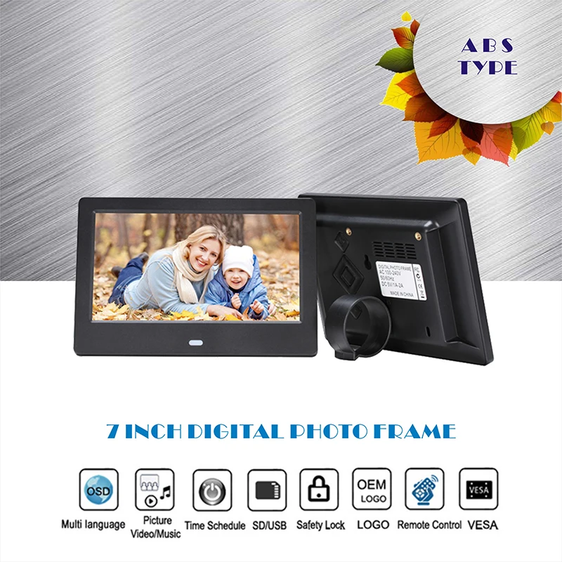 

7 INCH DIGITAL PHOTO FRAME FOR COMMEMORATIVE DAILY USE