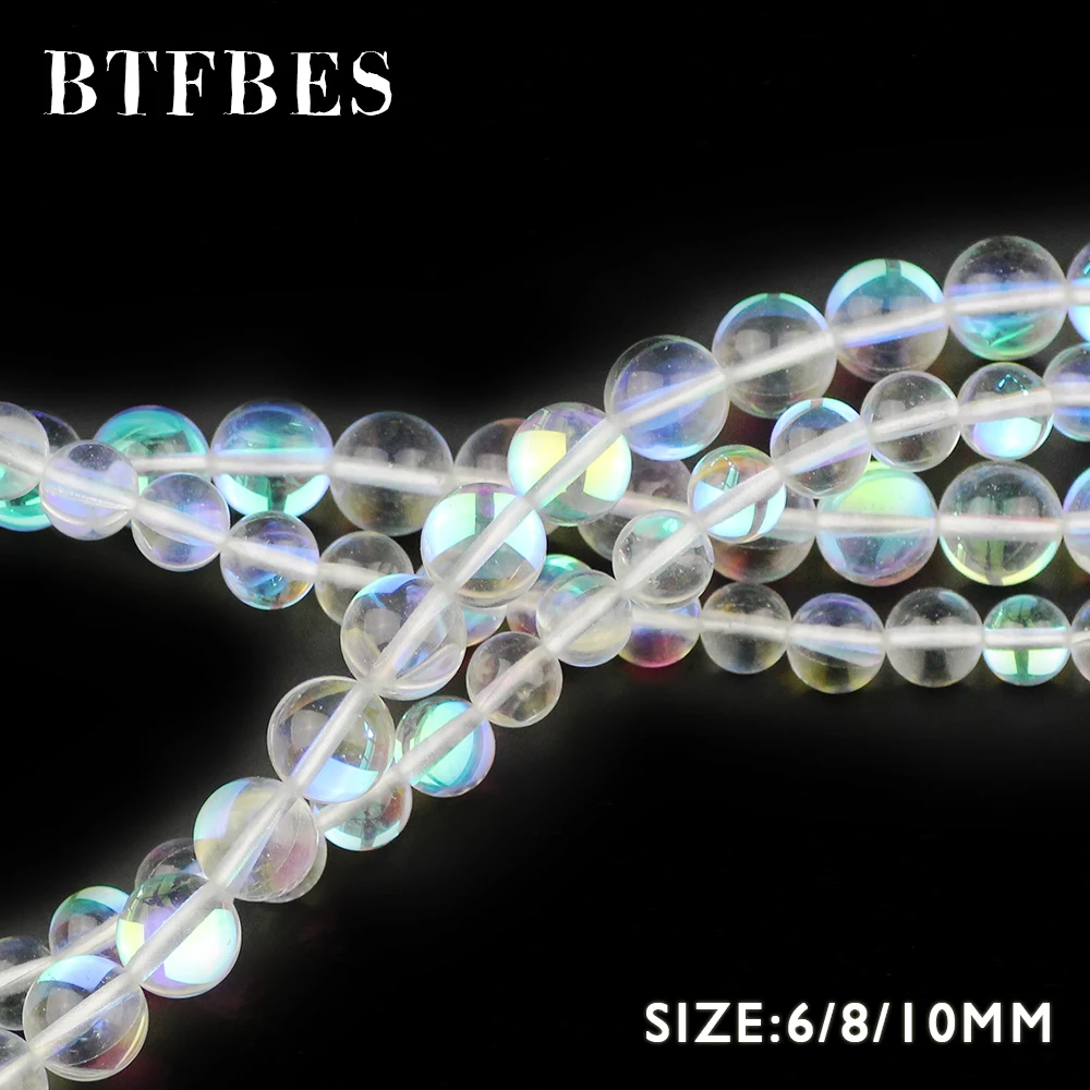 Белый синтетический флэш-камень BTFBES натуральный камень лабрадорит бусины 6 8 10 мм