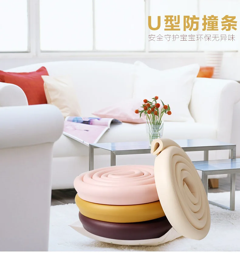 2M Baby Safety Products Furniture Guard Strip Glass Table Edge Crash