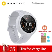 Глобальная версия AMAZFIT Verge Lite Смарт-часы gps IP68 Водонепроницаемые мульти-спортивные Смарт-часы трекер здоровья