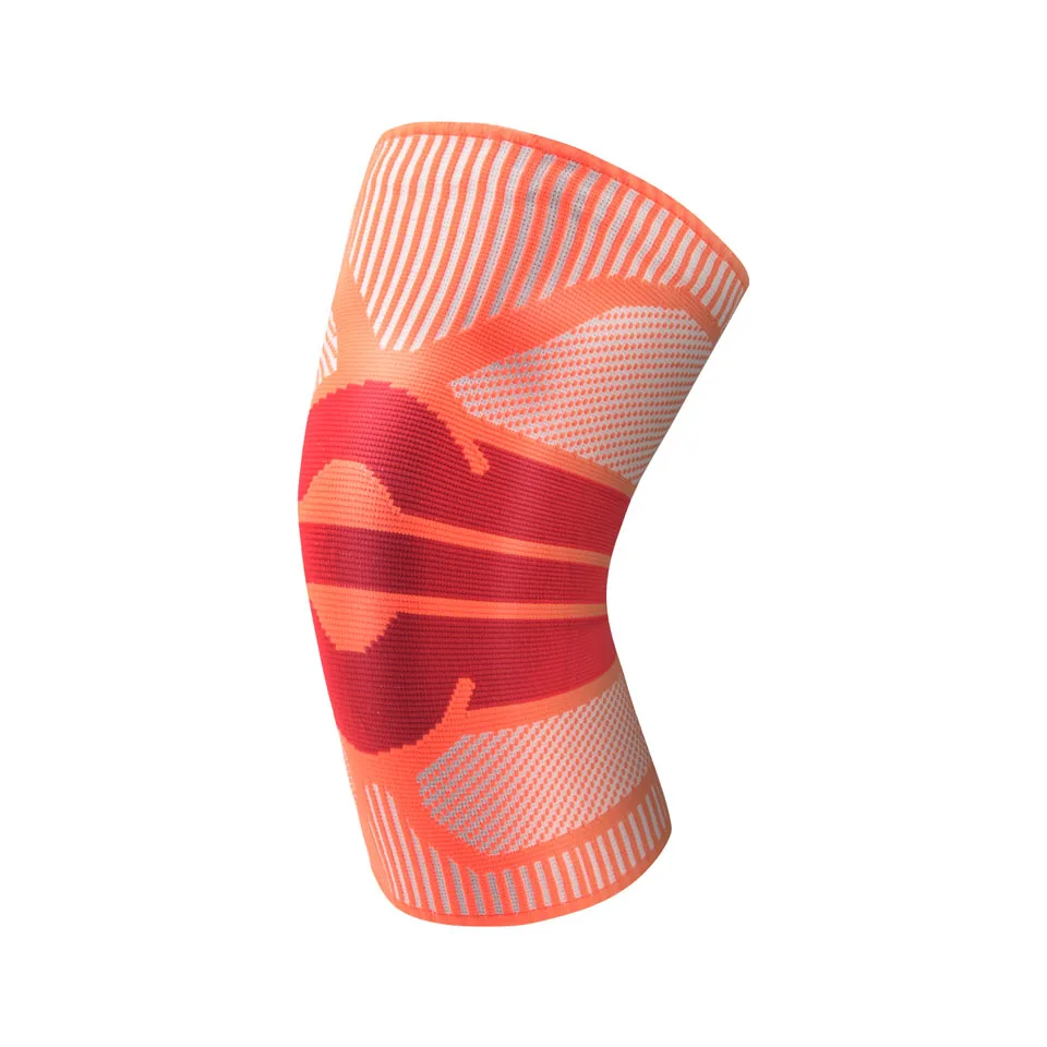 Loogdeel 1 шт. 3D ткацкие наколенники поддерживает бандаж Волейбол Баскетбол Meniscus Patella трикотажные протекторы Спортивная безопасность - Цвет: Orange with Red