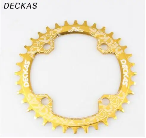 DECKAS 104 Bcd 32/34/36/38T горный велосипед Crank звездочка цепной передачи Алюминий Bcd104 передняя Звездочка полые ремонт подходит 9 S 10 S 11