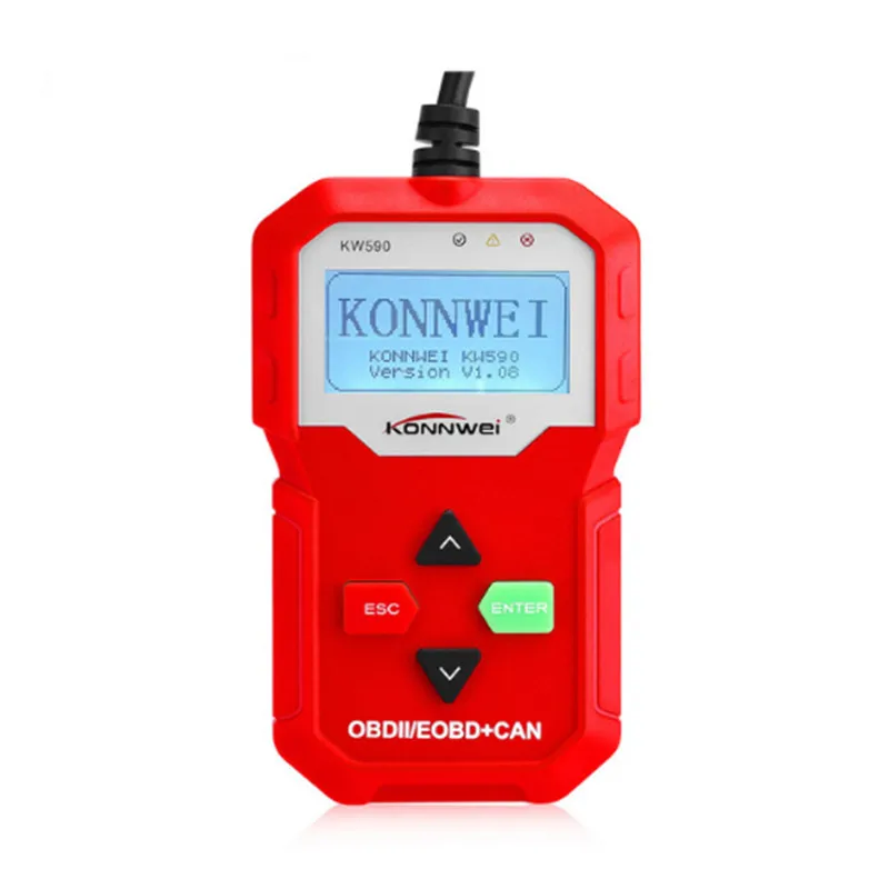 KONNWEI KW590 EOBD CAN OBDII диагностический сканер для считывания ошибок OBDII автомобильный диагностический инструмент