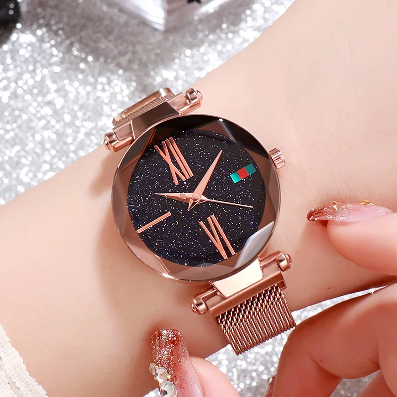 

Starry Sky Watch Korean Style Magnet Buckle Watches Steel Mesh Belt Waterproof Wrist Women Watches reloj mujer bayan kol saati