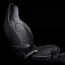 Lsrtw2017 auto di fiber di cuoio cuscino del sedile copertura di sede per smart fortwo forfour 2014 2015 2016 2017 2018 2019 w453 c453 a453