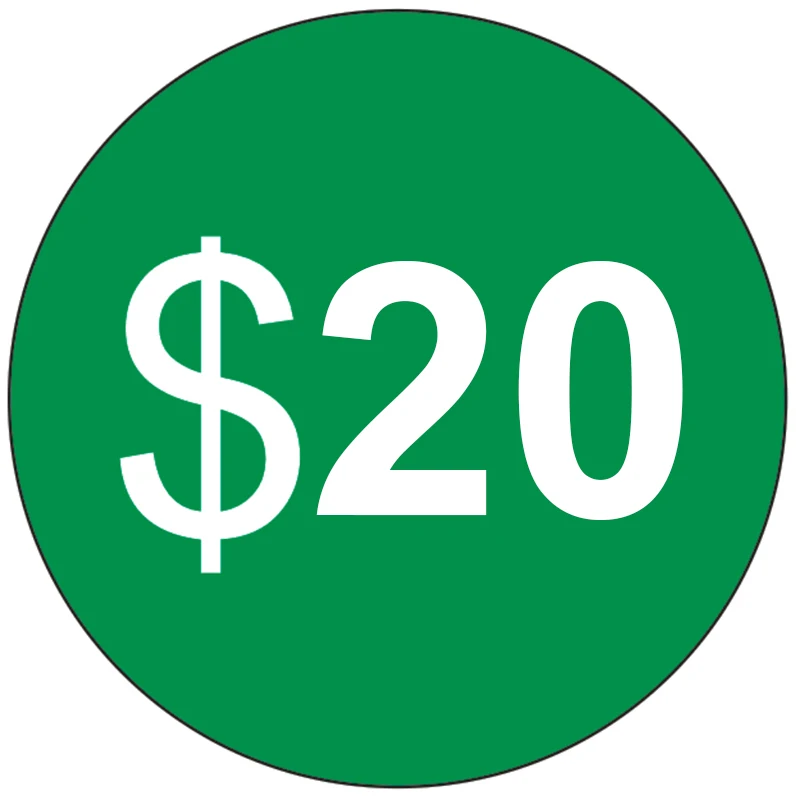 

Extra Fee for 20 USD