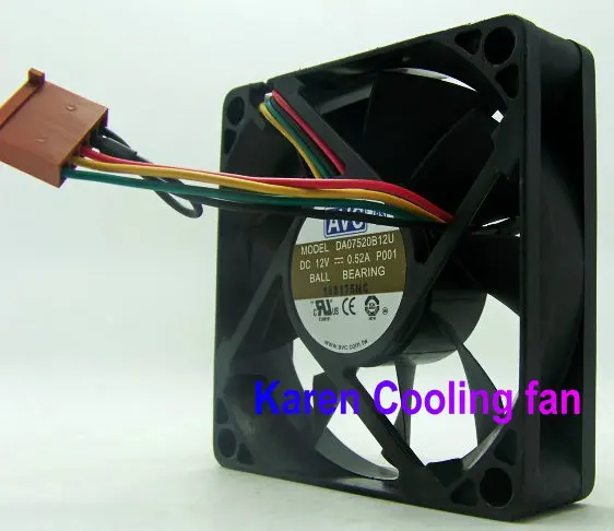 

AVC 7.5CM DA07520B12U 7520 12v 0.52a Cooling Fan