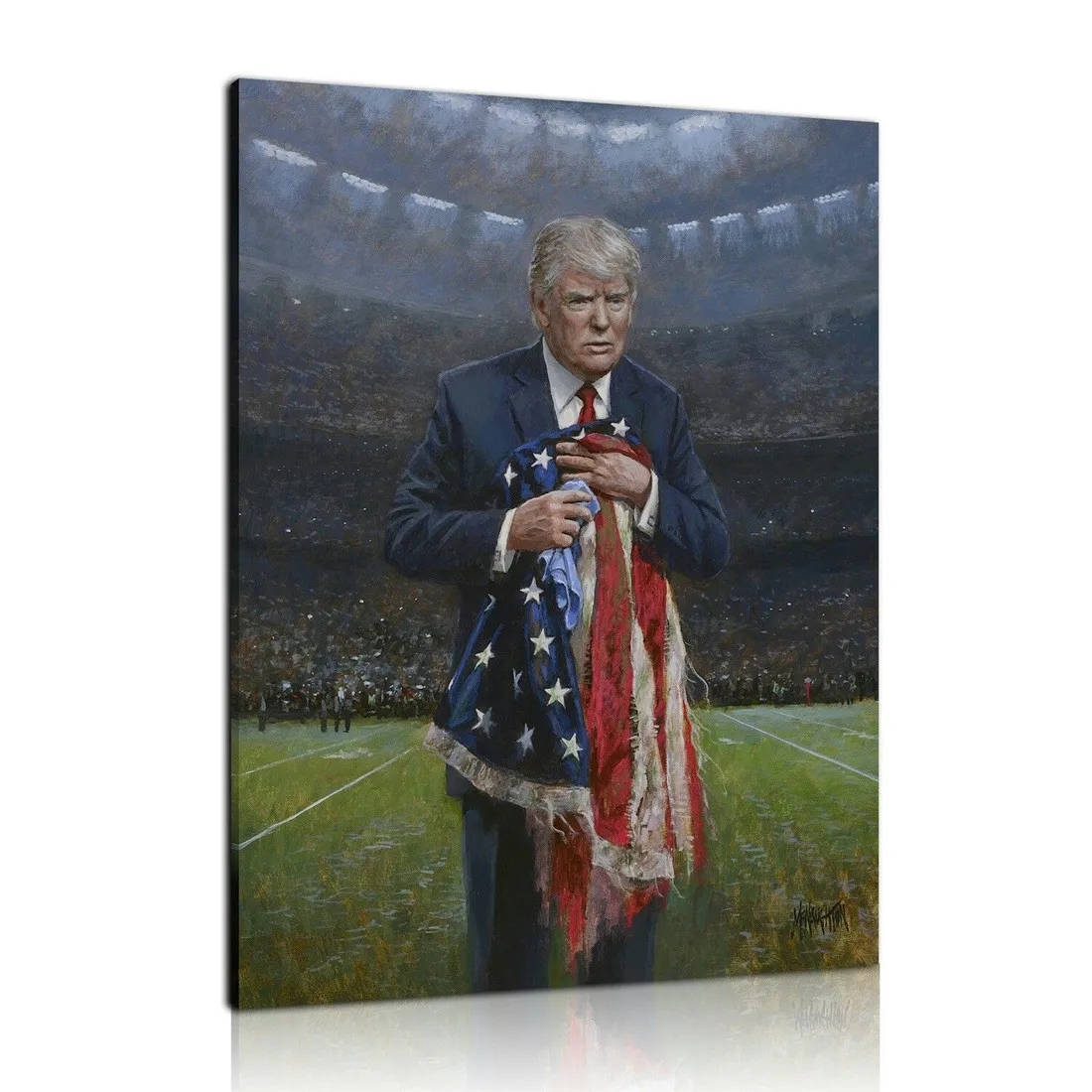 Дональд Трамп уважаемый флаг 1P картины печать на холсте HD Абстрактная Картина