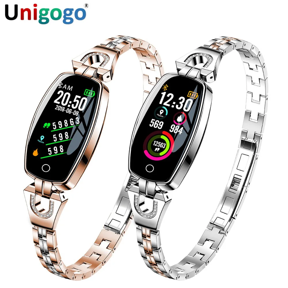 

2019 Women Smart Bracelet H8 SmartWatch Fashion Heart Rate Blood Pressure Watch Pedometer Waterproof Fitness Bracelet Smart Band
