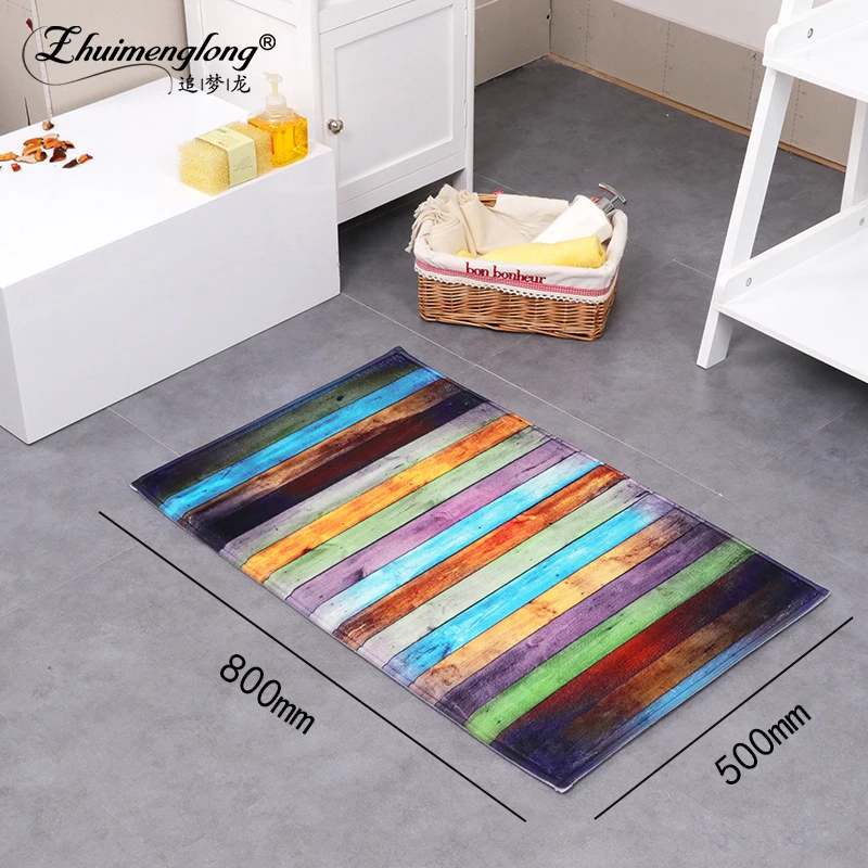 Door Mat Hallway Tapete Doormat Thin12mm Kitchen Bathroom Anti Skid Water absorption Carpet