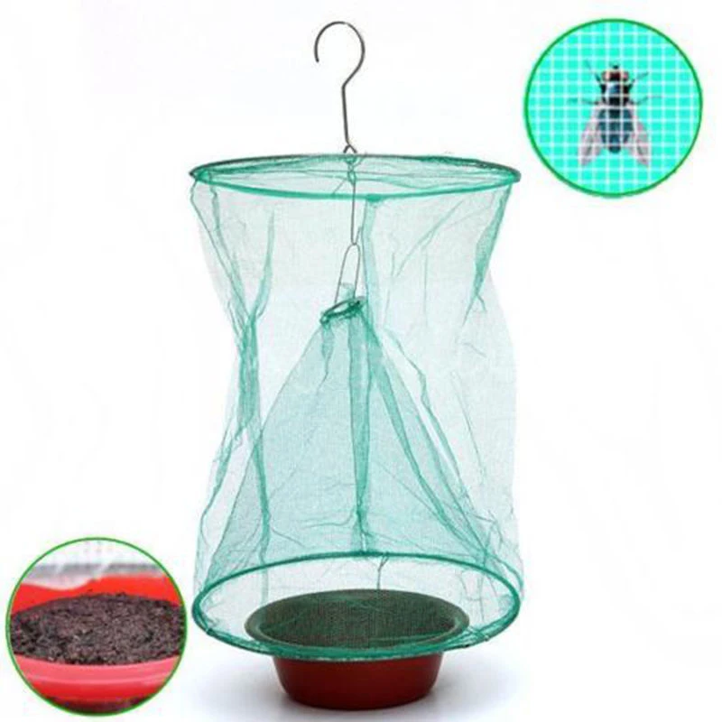 JX-LCLYL Kitchen Fly Bug Insect Pest Drosophila Net Catcher Cage Trap Killer Hanging Bags