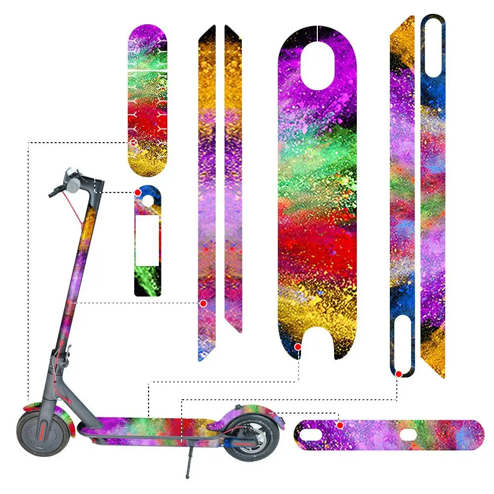 

For Xiaomi M365 Electric Scooter Sticker Pedal Mat Waterproof And Anti-slip Foil 1 Set Folding Pad Stickers Sports Accessories