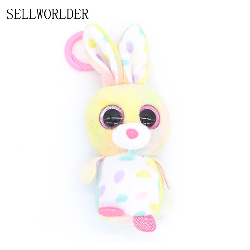 

SELLWORLDER Big Eyes Plush Animal rabbit Dolls Toys with Key Chain Pendant