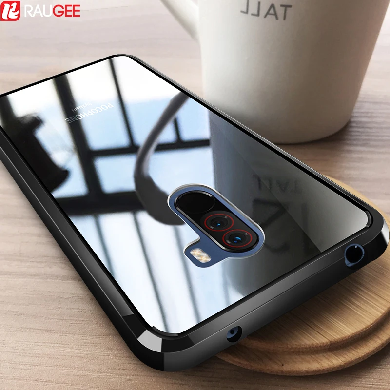 

Hard Clear Case For Pocophone F1 Case TPU Plain Soft Bumper 360 Grip Hybrid PC Back Cover For Xiaomi Pocophone Poco F1 Case