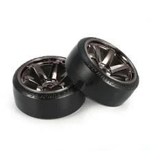 Hot! 4Pcs RC Drifting Tire Set Hard Plastic Hard Tyre Set for Traxxas HSP Tamiya HPI RC On-road Vehicle Drifting Car Spare Parts