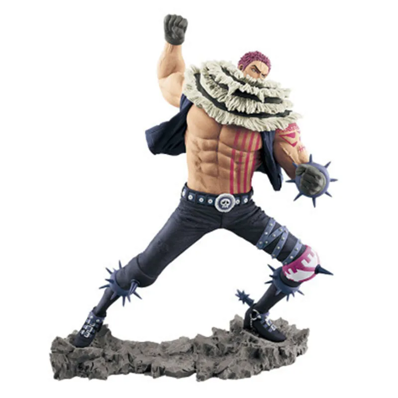 

One Piece Charlotte Katakuri VS Luffy Punching Fighter Ver. PVC Action OP 4 King 3D2Y Collection Figure Model Toy 24cm