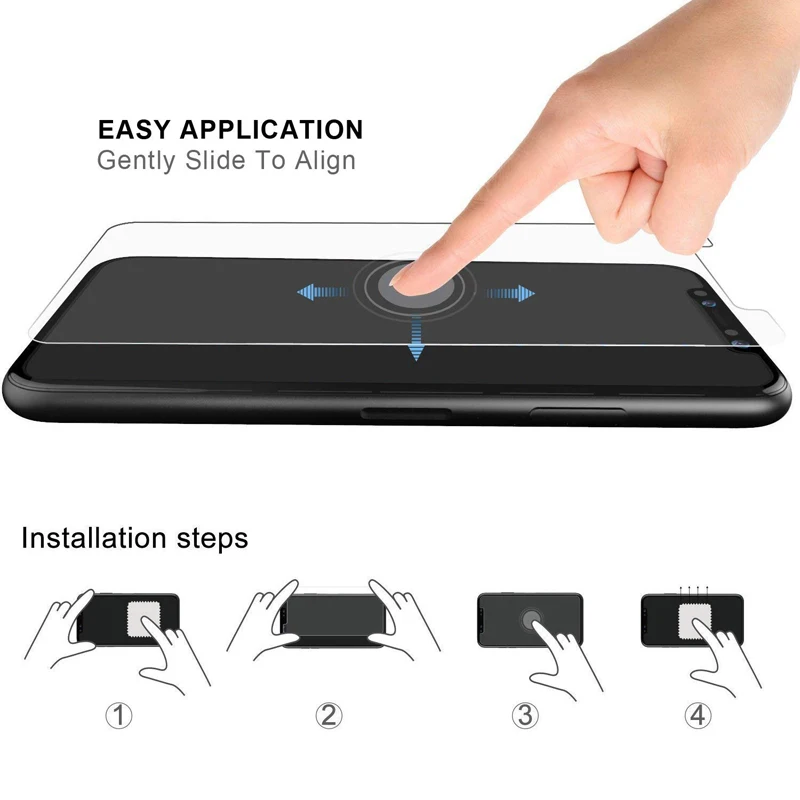 Защитная пленка для экрана из закаленного стекла iPhone 11 X XS Max XR 7 6 S Plus ультратонкая