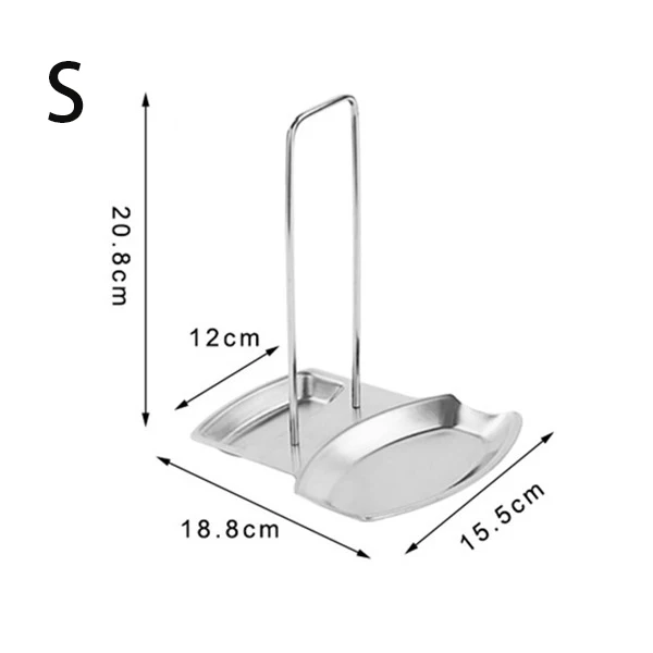 Нержавеющая сталь горшок крышка Подставка для крышек ужин таблички лоток лопатка для кухни ложка отдыхает зажимы держатель шестерни интимные аксессуары поставк - Цвет: S
