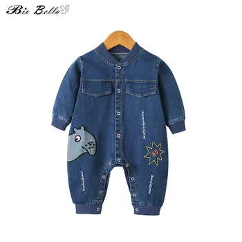 

Baby Infantil Denim Rompers Spring Autumn Long Sleeve High Quality Clothes Jumpsuit Boy Girl 0-18 Months Overalls Kids Costumes