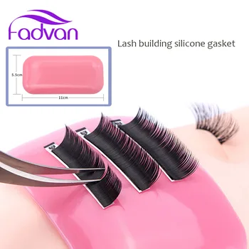 

Silicone Eyelash Extension Stand Pallet Pad Lash Tray Holder Tool Clear Lash Holder Forehead Sticker Silica Gel