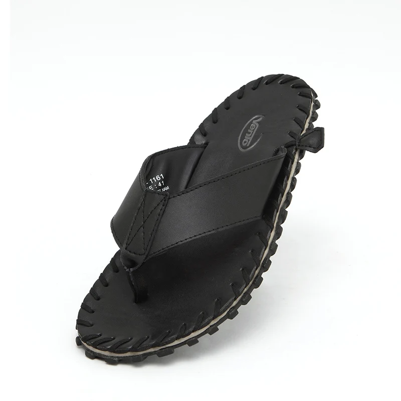 Flip Flops Men Slippers Summer Beach Sandals Shoes Handmade Genuine Leather Mens Sandals Flip Flops For