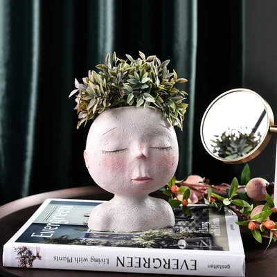 Пасторальные статуэтки, моделирование, суккулентный горшок для комнатных цветов, украшения для сада, украшения для сада, балкон, настольные художественные фигурки, искусство - Цвет: style3