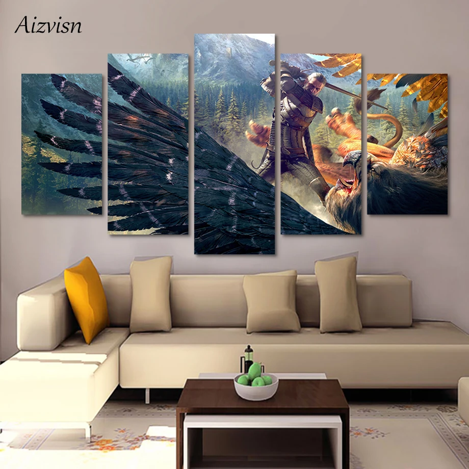 Aizvisn Wall Art Poster Modern Home Decor  Living Room  5 