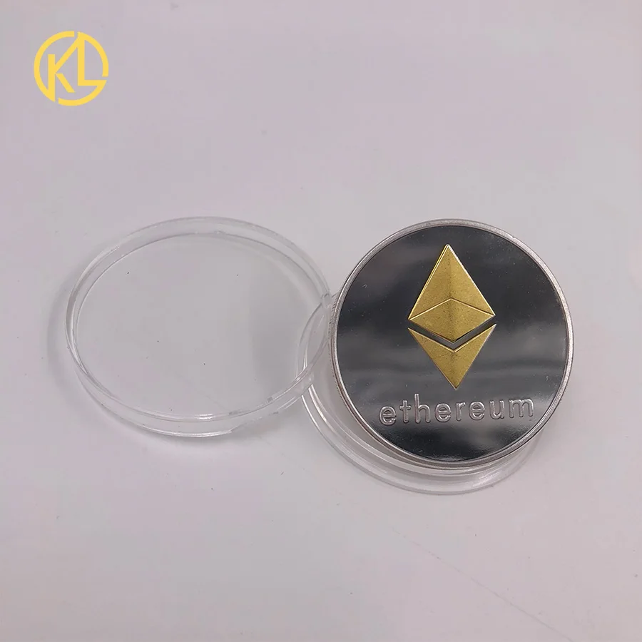 

CO011 Mixed Color plated Eth Programming Ethereum Souvenir Bitcoin Splendid Commemorative Collectible Physical Coins