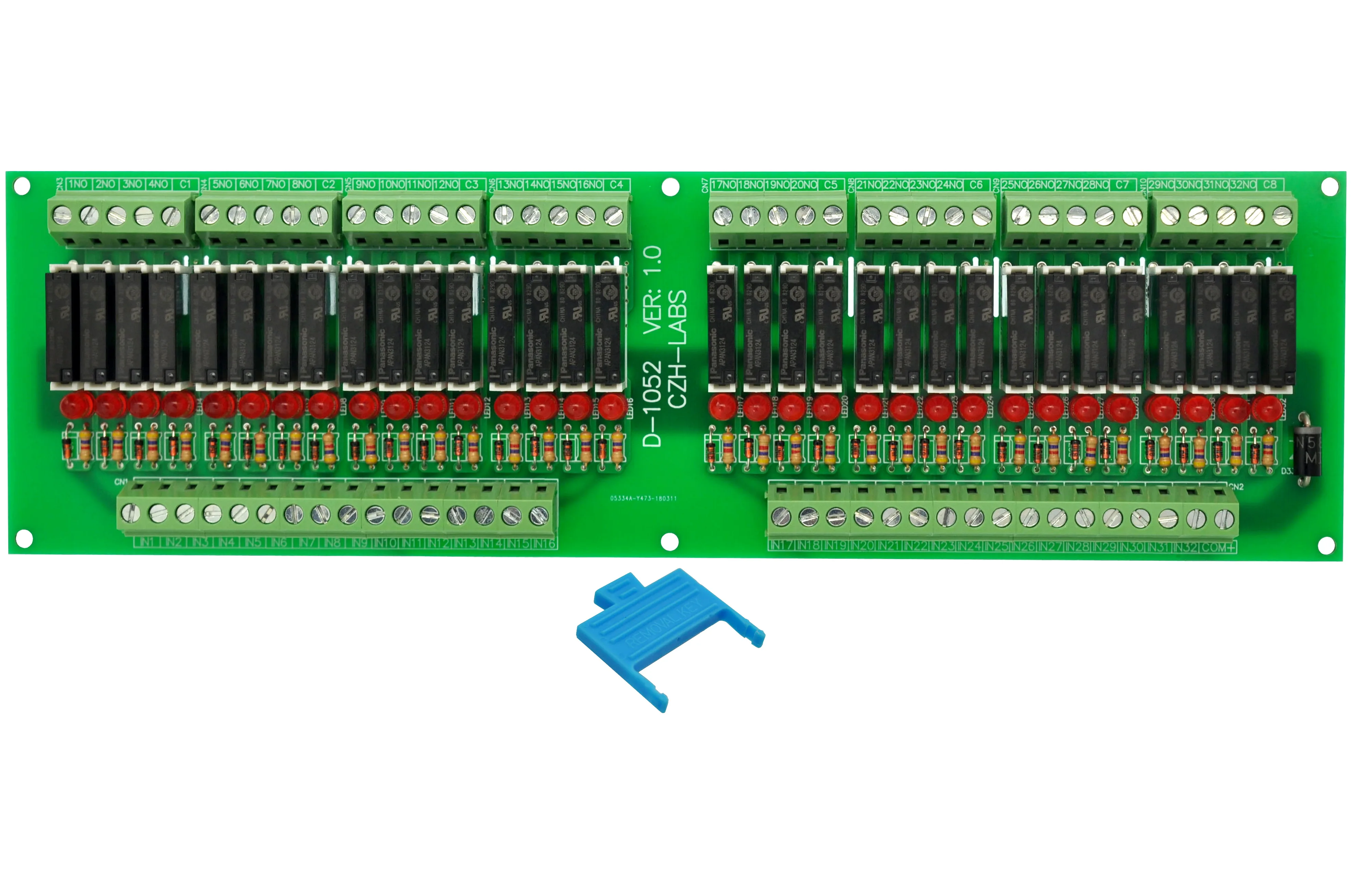 Тонкий Панель крепление DC24V раковина/NPN 32 SPST-NO 5A Мощность Модуль реле, PA1a-24V