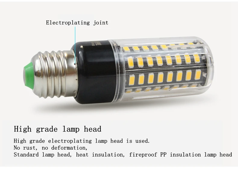 1 шт. 5736 SMD более яркий 5730 5733 светодиодный светильник-кукуруза 3,5 Вт 5 Вт 7 Вт 8 Вт 12 Вт 15 Вт E27 E14 85 В-265 в без мерцания постоянного тока